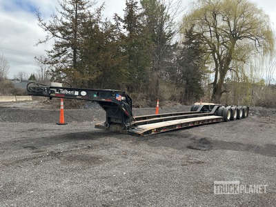 2006 Talbert TL55T 55 ton 26 ft Quad/A Flatbed Trailer