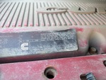 Engine with Emission Label