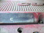 Engine with Emission Label