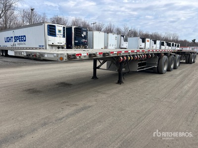 2010 Reitnouer 28 ft Tri/A Super B-Train Lead Flatbed Trailer