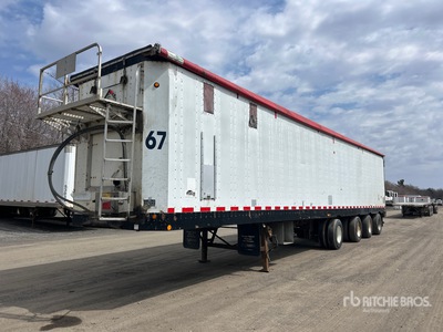 2009 Fericar PMD53 53 ft x 102 in Quad/A Moving Floor Open-Top Remorque à copeaux