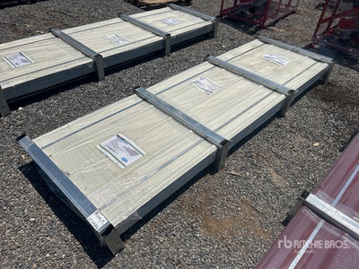 Quantity of (150) 2026 STARVOX S3048Q Galvalume Corrugated Steel Panels (Red) (Unused)