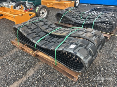 Quantity of (2) 18in Skid Steer Tracks - Fits Cat 265