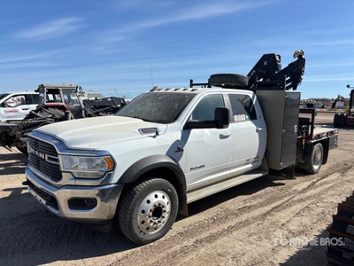 Hiab on 2020 Ram 5500 SLT 4x4 Crew Cab Boom Truck (Inoperable)