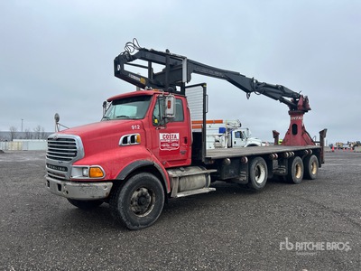 Tesltik TS-33 150922 lb Straight Boom on 2009 Sterling L9500 8x4 Boom Truck