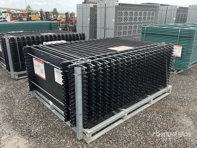 Quantity of (32) 2026 SUNTOP S0608-32 8 ft x 6 ft Powder Coated Wrought Iron سياج (Unused)