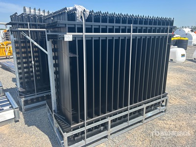 Quantity of (32) 2026 SUNTOP S0608-32 8 ft x 6 ft Powder Coated Wrought Iron Fencing (Unused)