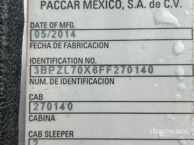 2015 Peterbilt 320 6x4 Cab and Chassis