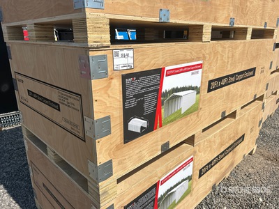 2026 SUNTOP SC2040B 20 ft x 40 ft Enclosed Carport (Unused)