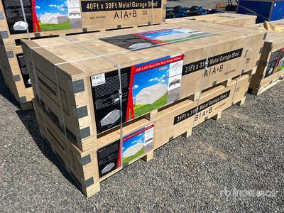 2026 SUNTOP SC3131 Double Garage Metal Storage Building (Unused)
