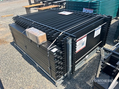 Quantity of (40) 2026 SUNTOP D0608-40 6 ft x 8 ft Powder Coated Fencing (Unused)