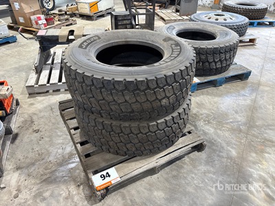 Quantity of (2) Jinyu 385/65R22.5 Tires (Unused)