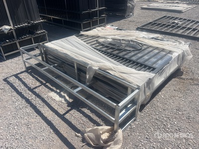Quantity of (6) 2026 SUNTOP S0720 20 ft Wrought Iron Bi-Parting Driveway Gate (Unused)