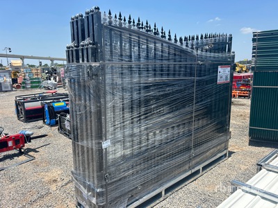 Quantity of (6) 2026 SUNTOP S0720 20 ft Wrought Iron Bi-Parting Driveway Gate (Unused)