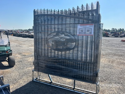 Quantity of (4) 2026 SUNTOP S0714-4 14 ft x 7 ft Wrought Iron Bi-Parting Driveway Gate (Unused)
