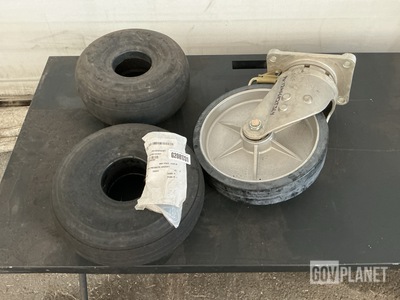 (2) Aircraft Tires & (1) Swivel Caster