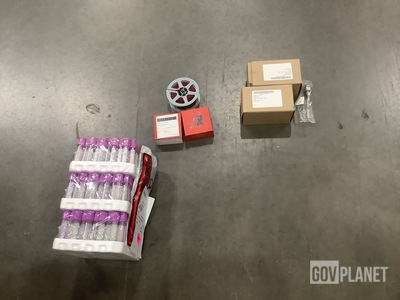 (3) Packages of Vacutainers, (1,200') of Parallel Ruling Cable & Assorted Items