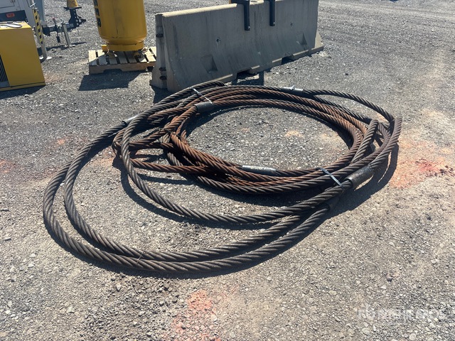 Quantity of (3) 40 ft x 2 in & (1) 67 ft x 2 in Steel Chokers