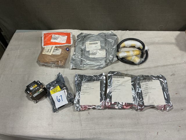 (2) Heatsinks, (26) Plugs, (6) Lead & Conduit Assemblies & Assorted Items