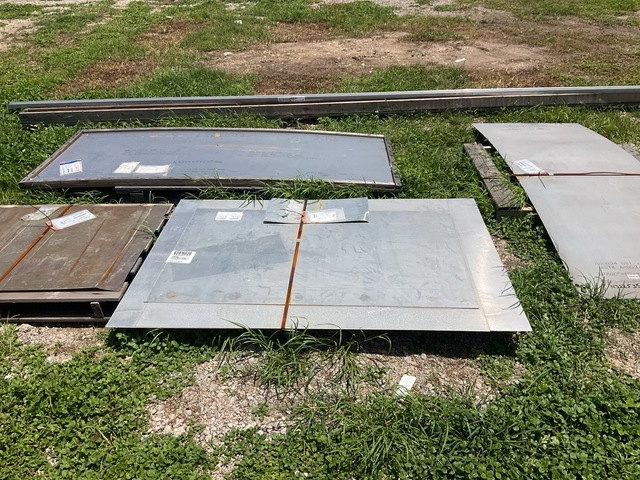 (9) Sheets of Assorted Metal & (21') of Structural Channel (9) Sheets of Assorted Metal & (21') of Structural Channel