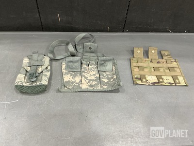 (153) Bandoleer Ammunition Pouches, (217) Individual Pouches & Assorted Items