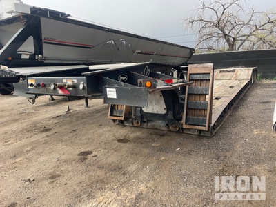 2008 Etnyre Lowboy Trailer Tri/A Single Drop Remorque Surbaissée