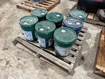 Quantity of (7) Hydraulic Oil Pails (Unused)