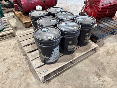 Quantity of (7) 15W-40 Engine Oil Pails (Unused)