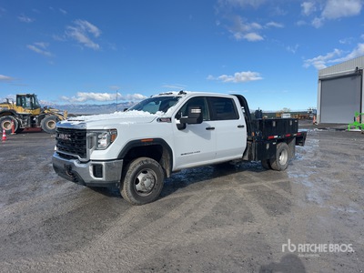 2020 GMC Sierra 3500HD 4x4 Crew Cab Flatbed Truck