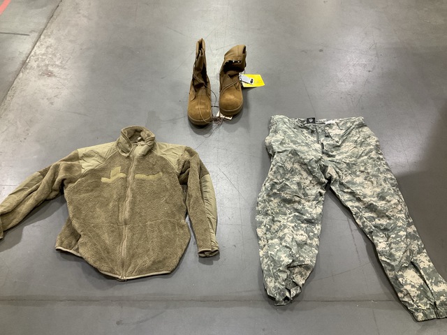 (17) Pairs of Wet Weather Trousers, (39) Cold Weather Jackets & Assorted Items