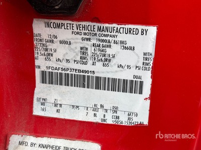 2007 Ford F-550 Flatbed Truck (Inoperable)