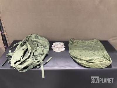 (76) Combat Uniform Patrol Caps, (62) Duffel Bags & Assorted Items