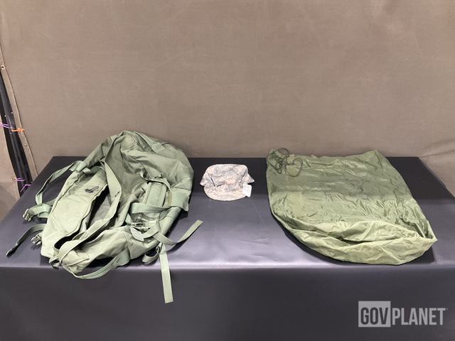 (76) Combat Uniform Patrol Caps, (62) Duffel Bags & Assorted Items