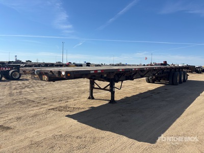 2012 Manac Tri/A 53 ft Extendable Flatbed Trailer
