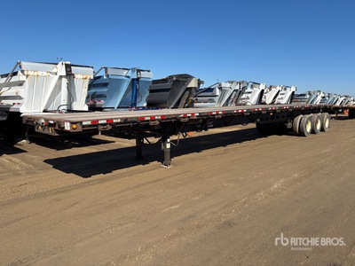 2012 Manac Tri/A 53 ft Extendable Flatbed Trailer