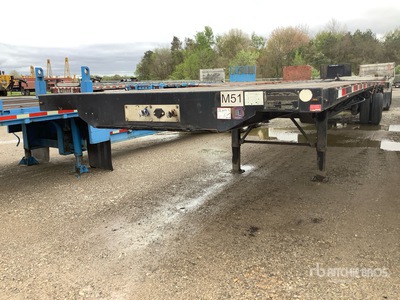 2015 Transcraft 48 ft T/A Flatbed Trailer