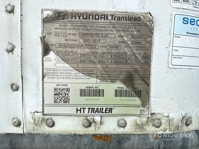 2018 Hyundai VI2530152-AJS 53 ft x 102 in T/A Van Trailer