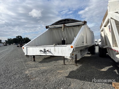 1997 Mate 40 ft T/A Aluminum Belly Dump Trailer