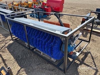 TMG AB72 72 in Angle Skid Steer Broom (Unused)