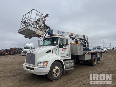 2009 Manitex SC62 6000 lb Straight Boom on 2009 Kenworth T270 4x2 Camion à Fèche