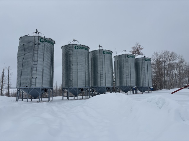 Grain Vault +/- 4000 bu 6 Ring Hopper Grain Bin Grain Vault +/- 4000 bu 6 Ring Hopper Grain Bin