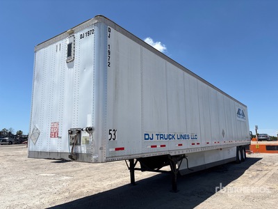 2012 Wabash 53 ft x 102 in T/A Van Trailer