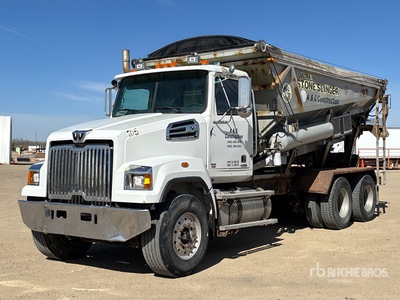 WK Dahms Ultra 16 Stone Slinger on 2013 Western Star 4700SF 6x4 Stone Spreader Truck