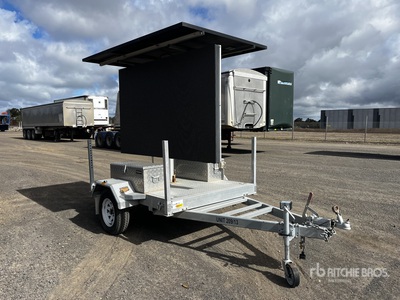 2023 Blink Media Outdoor Mobile Solar Powered LED VMS. Message Board