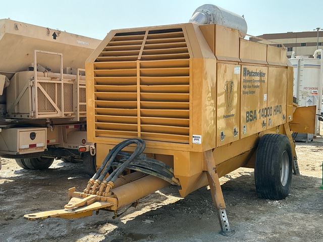 2010 Putzmeister BSA14000HP-D Portable Concrete Pump