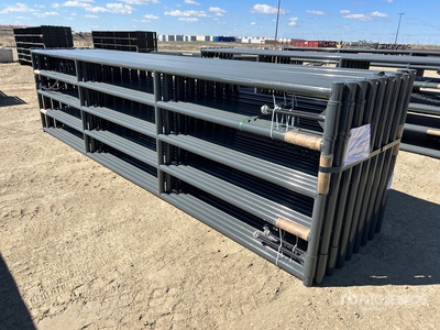 Quantity of (16) 2026 BYT MRG160 16 ft Steel Magnum Ranch Portail pour bétail (Unused)