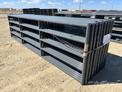 Quantity of (16) 2026 BYT MRG160 16 ft Steel Magnum Ranch Portail pour bétail (Unused)