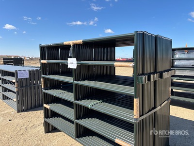 Quantity of (24) 2026 BYT PNL706 7 ft 6 in x 5 ft 6 in 6 Rail Panel para ganado (Unused)