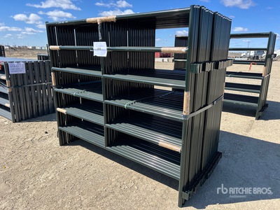 Quantity of (24) 2026 BYT PNL706 7 ft 6 in x 5 ft 6 in 6 Rail Livestock Panel (Unused)