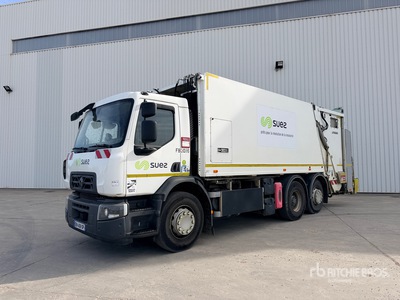 2018 Renault D26 Wide 6x2 Camion Benne A Ordures Menageres Müllabfuhrwagen